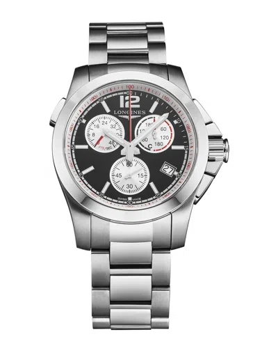 Longines Men's Conquest Watch In Silver