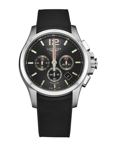 Longines Men's Conquestvhp Watch, Circa 2020s In Black