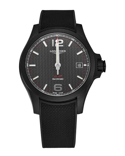 Longines Men's Conquestvhp Watch, Circa 2020s In Black