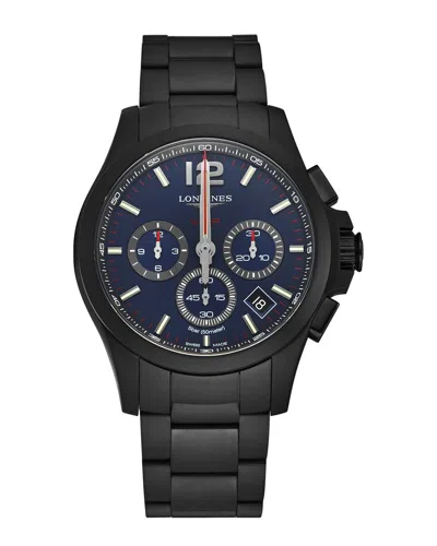 Longines Men's Conquestvhp Watch, Circa 2020s In Black