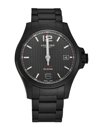 Longines Men's Conquestvhp Watch, Circa 2020s In Black