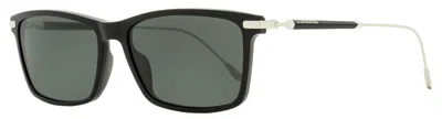 Longines Men's Rectangular Sunglasses Lg0023 01a Black/palladium 58mm