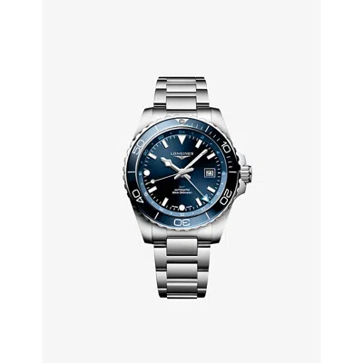 Longines Mens Sunray Blue Hydroconquest Stainless-steel Automatic Watch