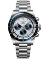 Longines Men's Swiss Automatic Chronograph Conquest Stainless Steel Bracelet Watch 42mm In No Color