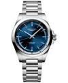 Longines Mens Sunray Blue L3.830.4.02.6 Conquest Stainless-steel Automatic Watch In No Color