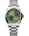 Longines Mens Sunray Green L3.830.4.02.6 Conquest Stainless-steel Automatic Watch In No Color