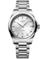 Longines Mens Silver L3.830.4.72.6 Conquest Stainless-steel Automatic Watch In No Color