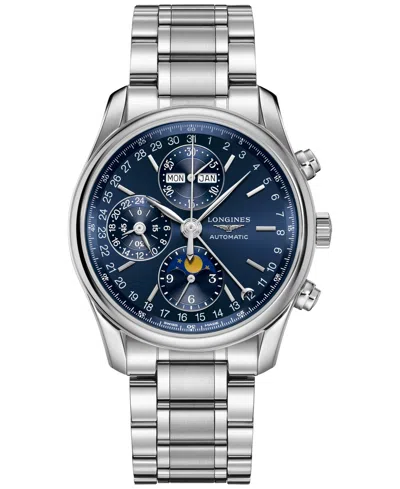 Longines Men's Swiss Automatic Master Stainless Steel Bracelet Watch 40mm In White