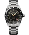 Longines Spirit Zulu Time Automatic Gmt Anthracite Dial Titanium Men's Watch L3.802.1.53.6 In No Color