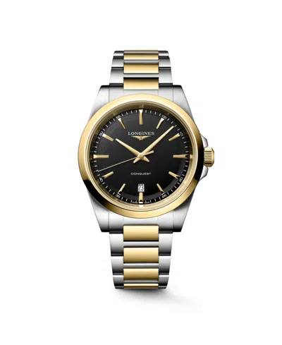 Longines Men's Two-tone Pvd Stainless Steel Bracelet Watch 41mm
