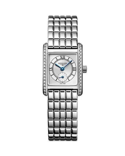Longines Mini Dolcevita Diamond Watch, 21.5mm X 29mm In Silver