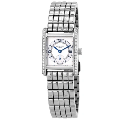 Longines Mini Dolcevita Quartz Diamond Silver Dial Ladies Watch L5.200.0.75.6 In Metallic