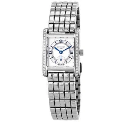Pre-owned Longines Mini Dolcevita Quartz Diamond Silver Dial Ladies Watch L5.200.0.75.6