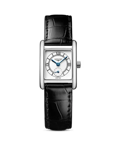 Longines Mini Dolcevita Watch, 21.5mm X 29mm In Black
