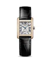 Longines Mini Dolcevita Watch, 22mm X 29mm In Silver/black