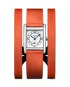 Longines Mini Dolcevita Watch, 22mm X 29mm In White/orange