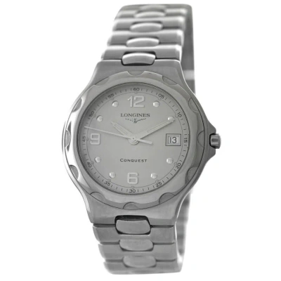 Longines Conquest Quartz Silver Dial Unisex Watch L1.631.4 In Metallic