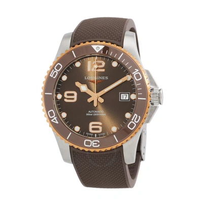 Longines Hydroconquest Automatic Grey Dial Men's Watch L3.780.3.78.9 In Gold Tone / Grey / Rose / Rose Gold Tone