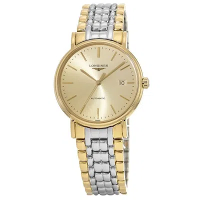 Longines Presence Automatic Champagne Dial Two Tone Men's Watch L4.921.2.32.7 In Gold