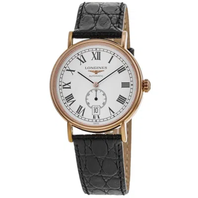 Longines Presence Automatic White Dial Leather Strap Men's Watch L4.904.1.11.2