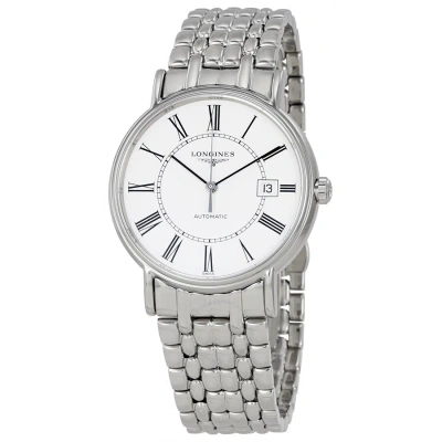 Longines Presence Automatic White Dial Men's Watch L49214116 In Metallic