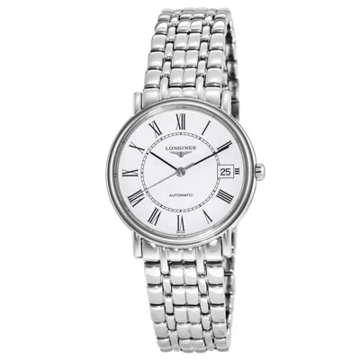Longines Presence Automatic White Dial Stainless Steel Women's Watch L4.821.4.11.6 In Silver