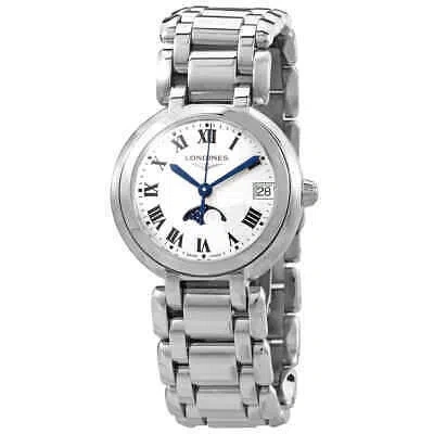 Pre-owned Longines Prima Luna Quartz White Dial Ladies Watch L8.115.4.71.6