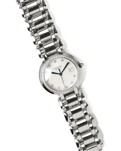 Pre-owned Longines Primaluna 30mm Diamond Watch In Other