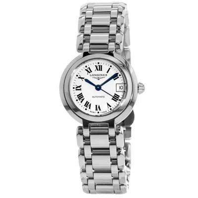 Longines Primaluna Automatic 26.5mm Ivory Dial Stainless Steel Women's Watch L8.111.4.71.6 In Silver
