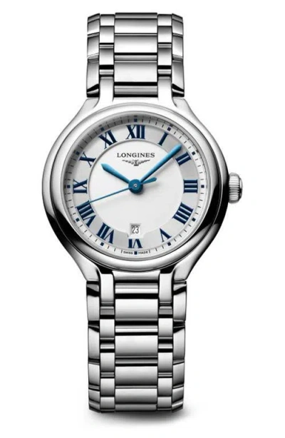 Longines Primaluna Bracelet Watch, 30mm In Silver
