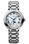 Longines Primaluna Moonphase Bracelet Watch, 34mm In Metallic