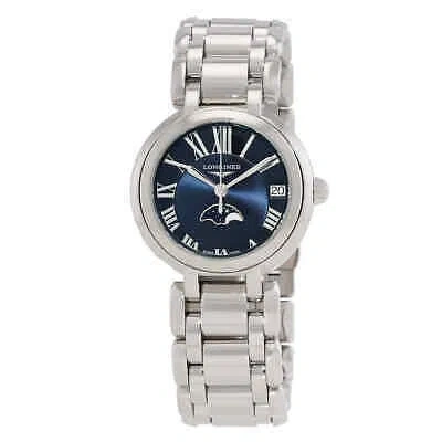 Pre-owned Longines Primaluna Quartz Blue Dial Ladies Watch L8.115.4.91.6