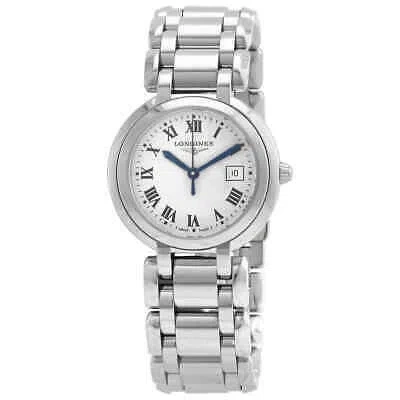 Pre-owned Longines Primaluna Quartz Silver Dial Ladies Watch L8.122.4.71.6