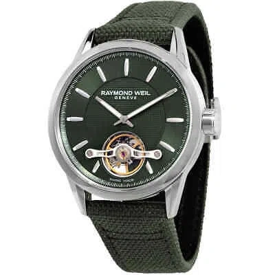 Pre-owned Longines Raymond Weil Freelancer Automatic Green Dial Men's Watch 2780-stc-52001