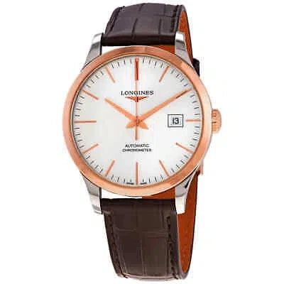 Pre-owned Longines Record Automatic Chronometer Silver Dial Men's Watch L28215722