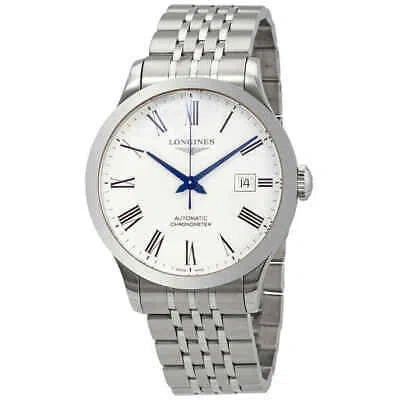Pre-owned Longines Record Automatic White Dial Men's Watch L28214116