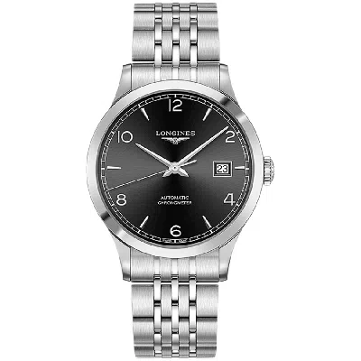 Longines Record Chronometer Automatic Black Dial Steel Men's Watch L2.821.4.56.6