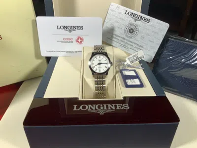 Pre-owned Longines Record L23204116 White Dial Lady's Watch