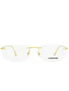 Longines Rimless Square-frame Glasses In Yellow
