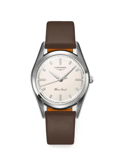 Longines Silver Arrow 38mm Watch In White