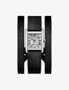 LONGINES SILVER FLINQUE MINI DOLCEVITA 29MM STAINLESS STEEL QUARTZ WATCH