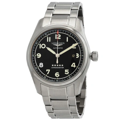 Longines Spirit Automatic Chronometer Black Dial Men's Watch L3.811.4.53.6 In Metallic