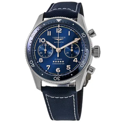 Longines Spirit Flyback Blue Dial Fabric Strap Men's Watch L3.821.4.93.2