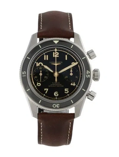 Pre-owned Longines Spirit Pilot Flyback Watch In Multi