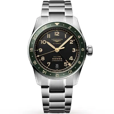 Pre-owned Longines Spirit Zulu Time 39mm Anthracite Dial Gmt Men's Watch L38024636