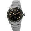 Longines Men's Swiss Automatic Spirit Zulu Time Stainless Steel Bracelet Watch 42mm In Black