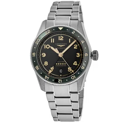 Longines Spirit Zulu Time Automatic Gmt Anthracite Dial Titanium Men's Watch L3.802.1.53.6