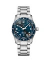 Longines Spirit Zulu Time Gmt Chronometer Watch, 42mm In Blue/silver