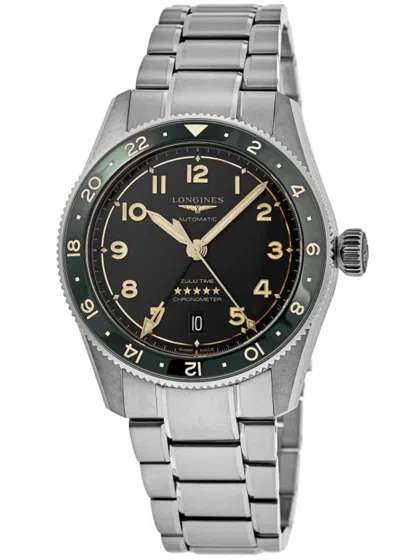 Longines Spirit Zulu Time Grey Dial Steel Men's Watch L3.802.4.63.6