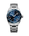 Longines Spirit Zulu Time Watch, 39mm In Silver/steel